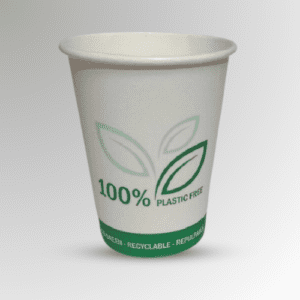 Disposable Recyclable Biodegradable Ecofriendly Leakproof White Paper Glass