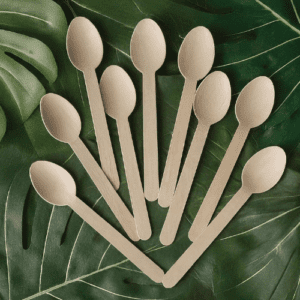Eco Friendly And Light Weight Recyclable Brown Wooden Disposable Spoon